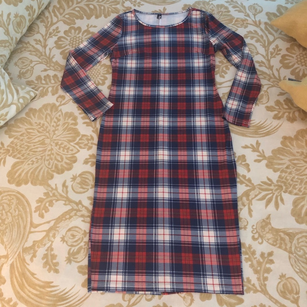 Popreal Plaid Dress